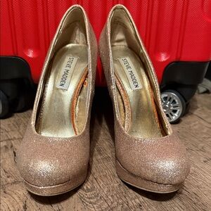 Steve Madden Sparkling Heels - Rose Gold
